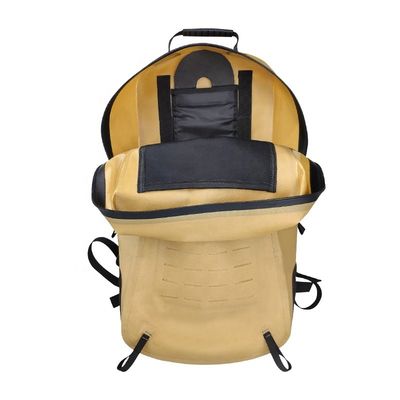배낭, 물 저항하는 하이킹 책가방 TPU 840D 물자를 하이킹하는 황색 25l